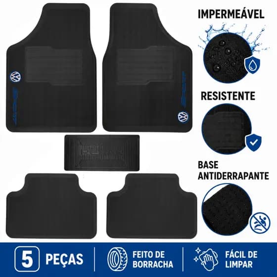 Jogo Tapete de Borracha automotivo Volkswagen Voyage