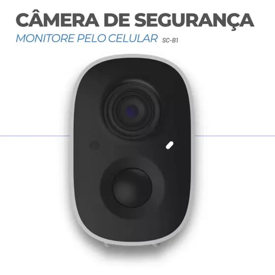 Camera De Segurança Ip Fhd Visão Noturna Sem Fio Com Bateria