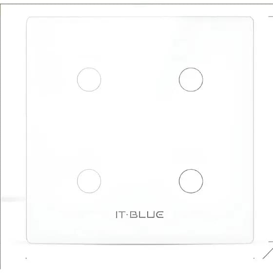 Interruptor Wifi Inteligente 4x4 4 Botões Smart Touch Alexa