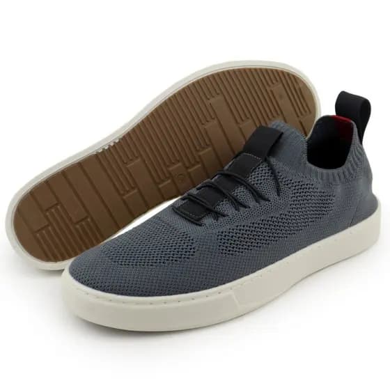 Tênis Slip On Knit Leve para o Dia a Dia Casual Confortável Palmilhas P.U GEL Estiloso para ir no Shopping Igreja