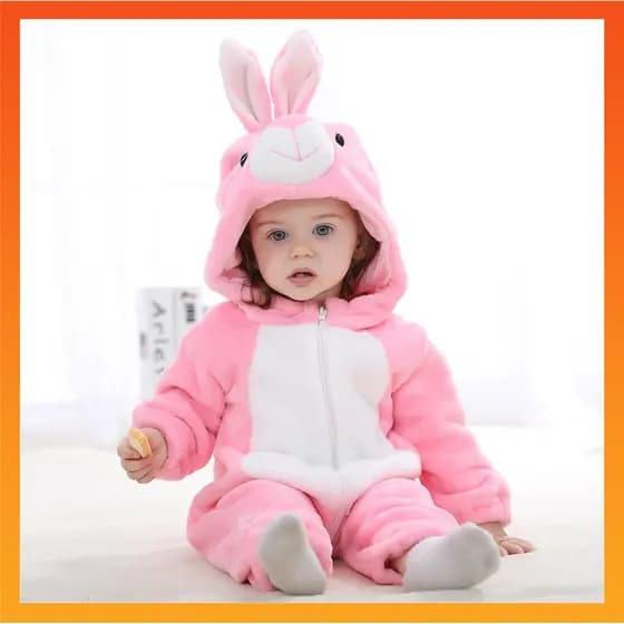 2023 Baby Kigurumi Dinossauro Coelho Cartoon Romper Recém-Nascido Pijama Infantil Meninos Jumpsuit Meninas Anime Cosplay Fantasias Pyjama