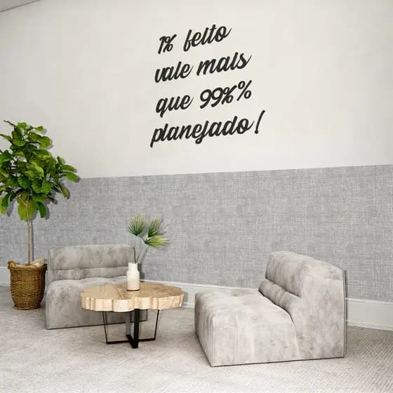 Papel de Parede Linho Texturizado Autocolante MEIA PAREDE Papel de Parede para Sala Adesivo Brilho