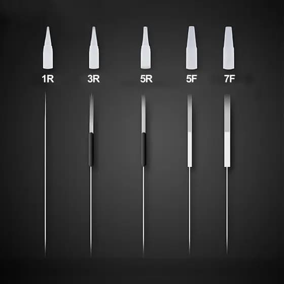 Agulha Permanente Tradicional Da Composição Das Agulhas Tatuagem Para Fontes Do Microblading Máquina De PMU