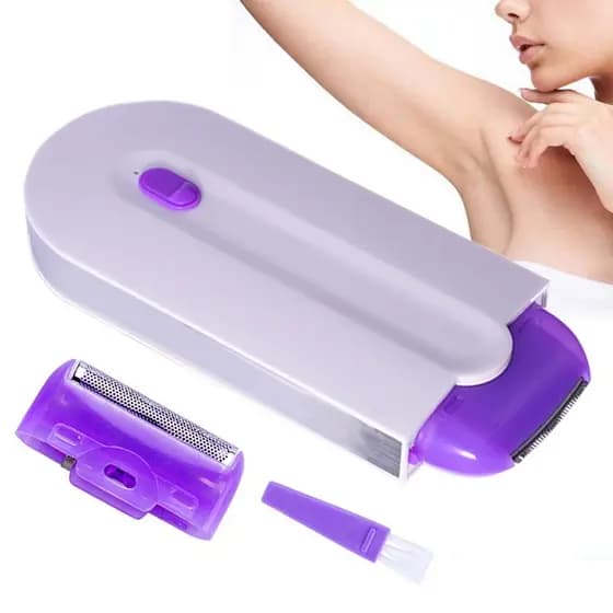 Depilador elétrico 2 em 1 para mulheres, remoção de pelos sem dor, depilador feminino instantâneo e sem dor, com sensor de luz, recarga usb