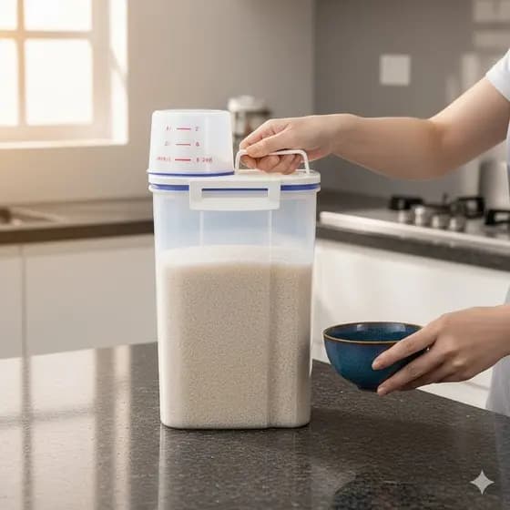 Pote Hermético Multiuso Transparente 1,5kg com Dosador Armazenamento Cozinha