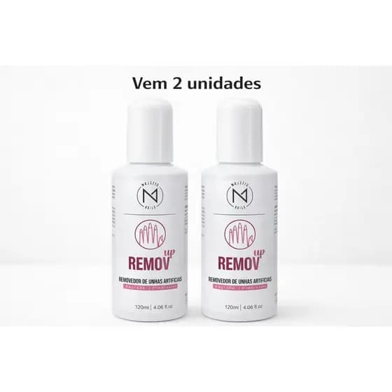 Removedor de unhas em gel,esmaltaçao em gel e outros 120ml Majestic Nails kit com 2 unidades de 120ml