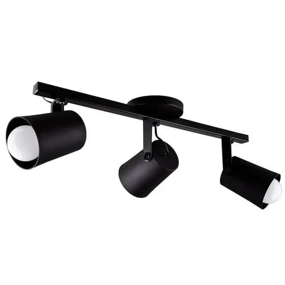 Spot Trilho Triplo de Sobrepor Moderno Ajustável Fokus 3 Lâmpadas E27 Bivolt Envio Rápido