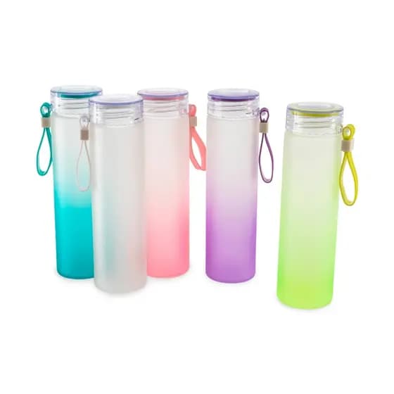 Garrafa - Squeeze de Vidro 470 ml - Trabalho - Academia - Escola - Viagem