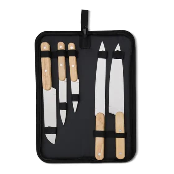 Kit Churrasco 5 Peças - sendo de 7”, 8”, 3”,9” e 5” polegadas