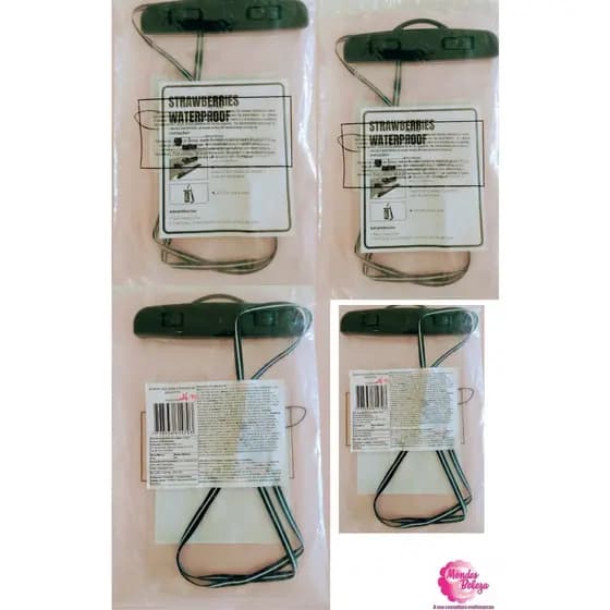 Porta Celular À Prova D`Água Preto e Plástico Transparente Avon