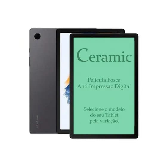 Película Premium Cerâmica Fosca HD Anti Digital Inquebrável - Galaxy Tab Todos os Modelos