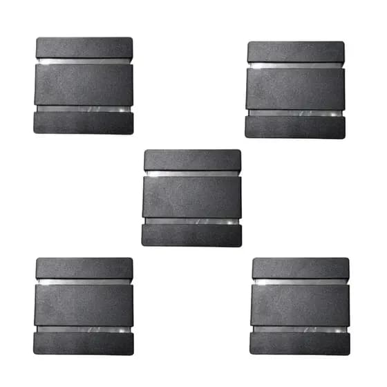 Kit 5 Arandela Slim Para Parede Muros Externa Interna Iluminação Decorativa Moderna de Luz Decoração