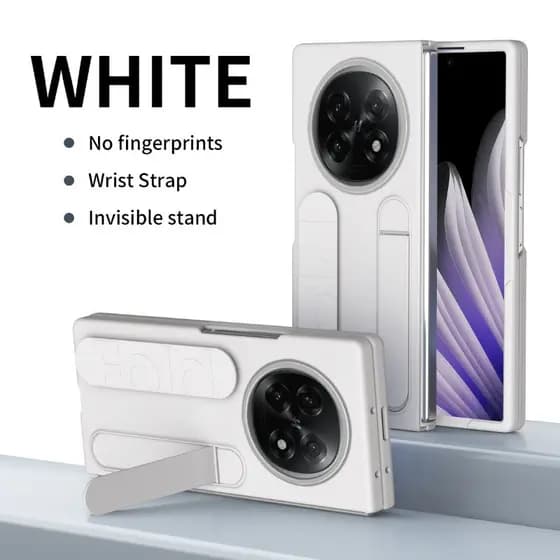 Capa Para Oppo Encontrar N5 Anti Impressão Digital Alça De Pulso Retrátil Suporte Oculto Protetora À Prova De Choque