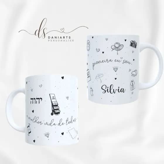 CANECA PIONEIRA(O) JW/CANECA BATISMO JW/CANECA EXAMINE AS ESCRITURAS JW/ CANECA PERSONALIZADA