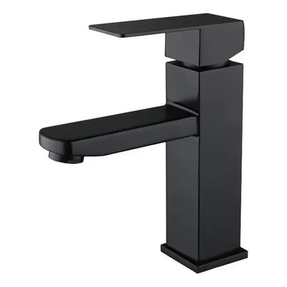 Torneira Banheiro Inox Preta Lavabo Misturador Monocomando