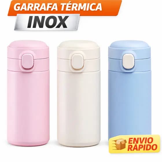 Garrafa Térmica Inox 320ml Lancheira Escola Bebida Quente Fria Portátil Presente ENVIO RAPIDO