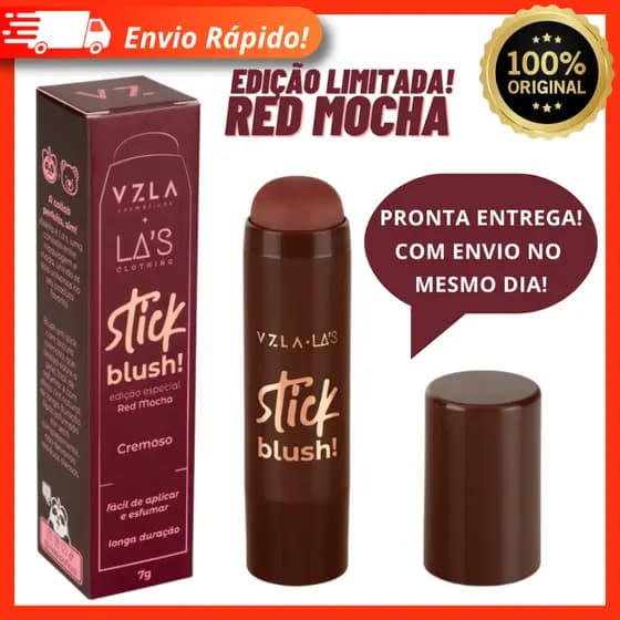 Blush Stick Red Mocha Vizzela + La's - Lançamento 100% Original
