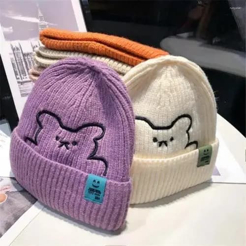 Kit 2 uni.Touca Gorro Forrada Infantil de Inverno Cores