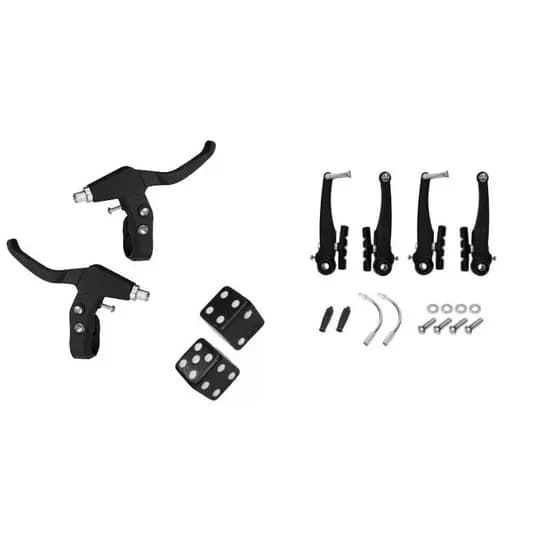Freio V-brake de Nylon Preto maçaneta tampa valvula para Bicicleta maçaneta