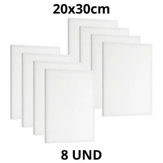 Kit Tela Para Pintura 20x30cm Escolar e Artística 2/3/4/5/6/7/8