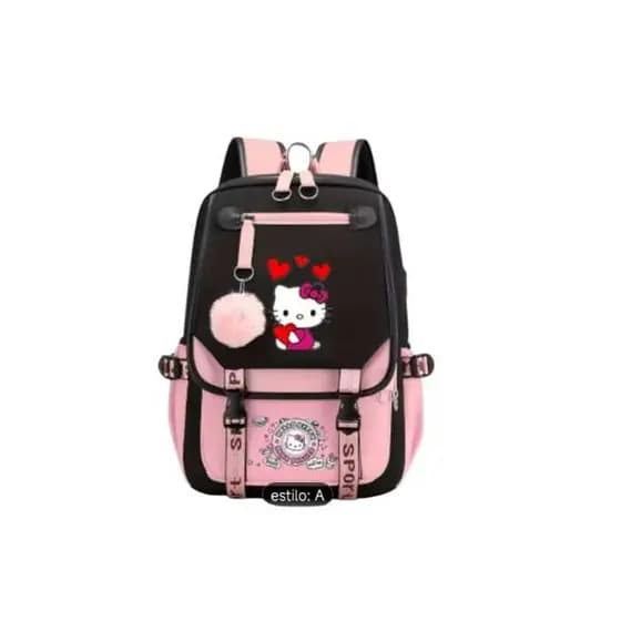 Mochila-escolar-Hello-kitty-Mochila-escolar-Panda-Mochila-escolar-Stitch