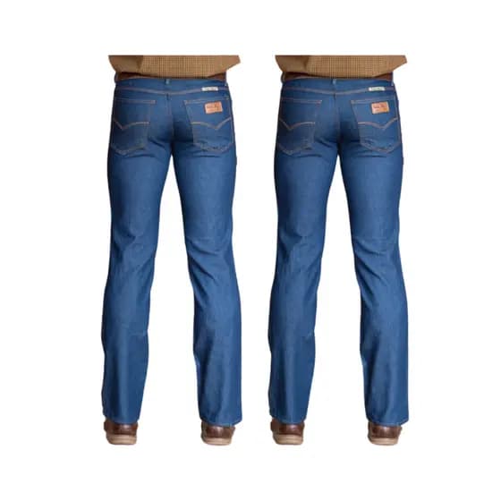 KIT COM 2 CALÇAS JEANS MASCULINA BASICA TRABALHO SERVIÇO LYCRA ESTILO BASIC