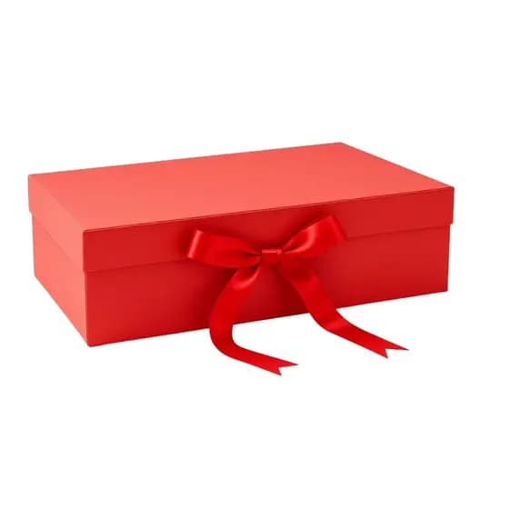 Embalagem Presente Dobrável Caixa Premium Com Fita Cetim 20 x 8 x 18 cm