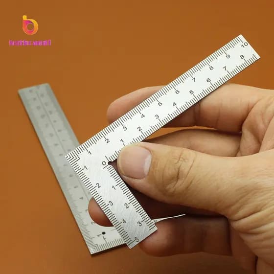 Ferramenta De Medição De Layout De Régua De Enquadramento , Transferidor De Ângulo Quadrado De Aço Inoxidável , Precisão