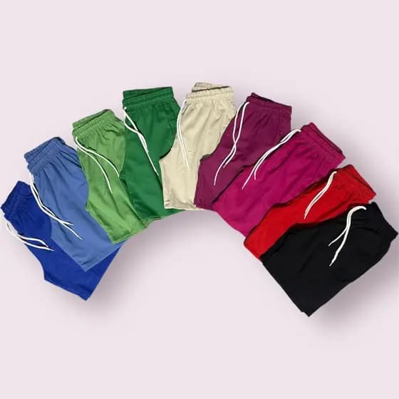 short de linho ( liso ) de qualidade