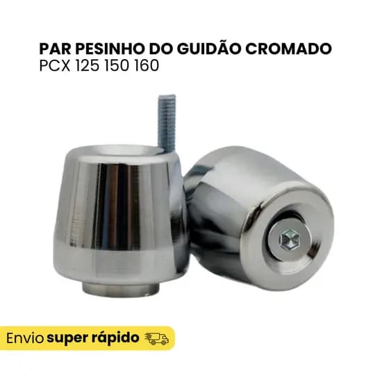 Par Peso Pesinho Do Guidao Guidon Cg Pcx 125 150 160 Cromado