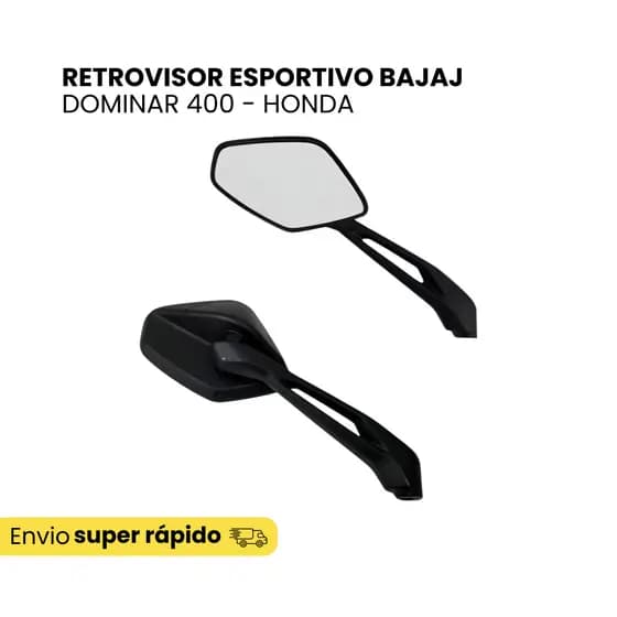 Retrovisor Espelho Bajaj Dominar 400 Titan Fz Honda E Yamaha