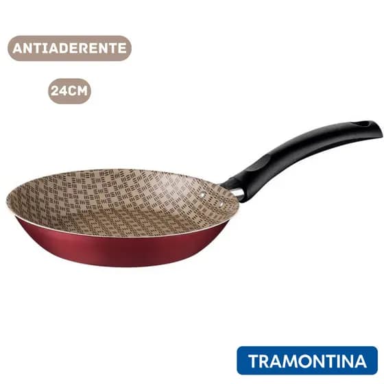 Frigideira Antiaderente 24 Cm Turim Tramontina Starflon Max Textura Paris