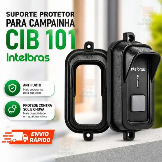 Protetor Suporte Campanhia Intelbras CIB 101 Sol Chuva Capa Interfone