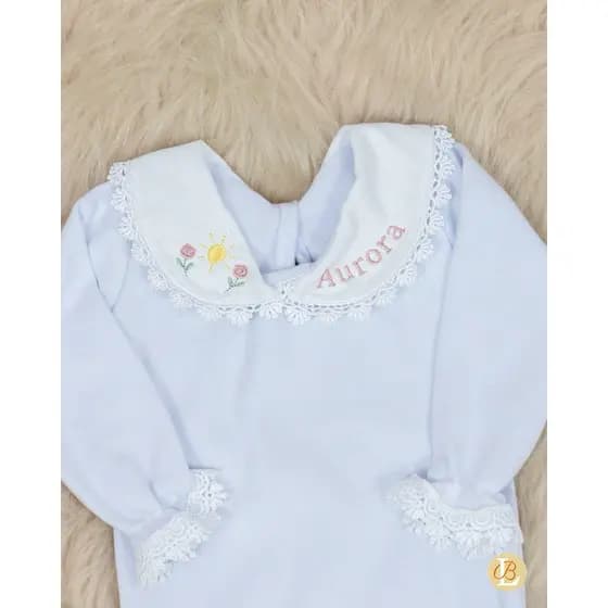 Body branco bebê personalizado para compor saída maternidade