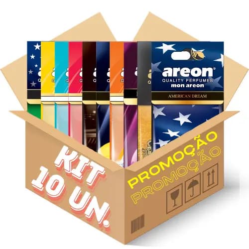 Areon Mon Brazilian Vanilla Melhor Aromatizante Carro 10 un