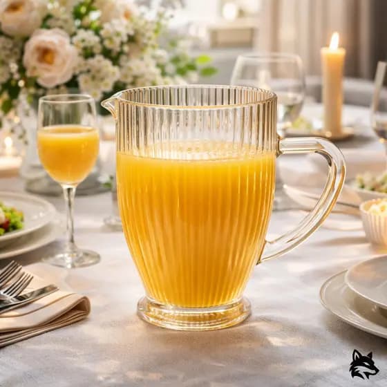 Jarra de Vidro Bliss Âmbar 1,3L Luxo Para Sucos e Bebidas
