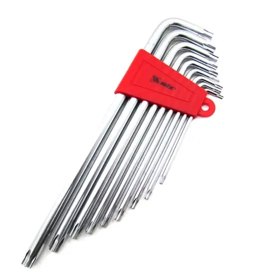 Jogo Chave Torx ( Extra Longa | Longa | Curta ) C/ Furo Aço Cromo Vanádio Acetinado