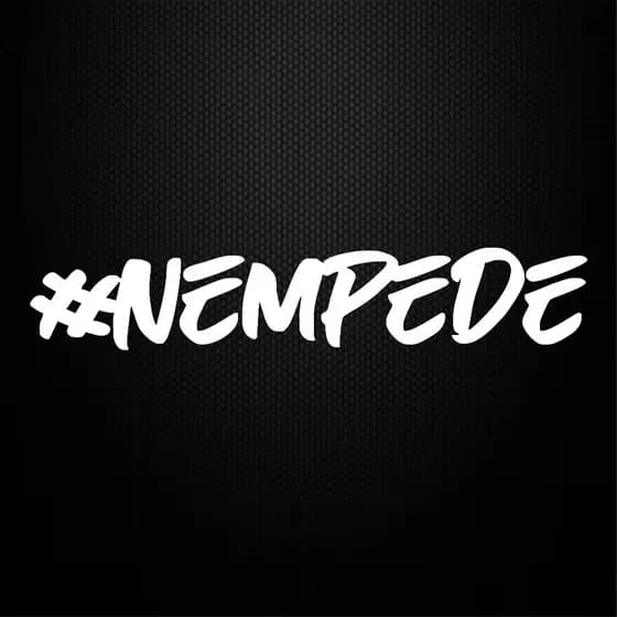 Adesivo # Nem Pede - Pequeno - Adesivos Carro Moto Capacete Bike Caminhão