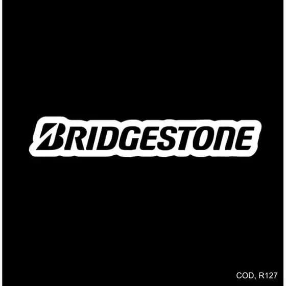 Adesivo Bridgestone - Pequeno - Adesivos Moto Carro Bike Capacete