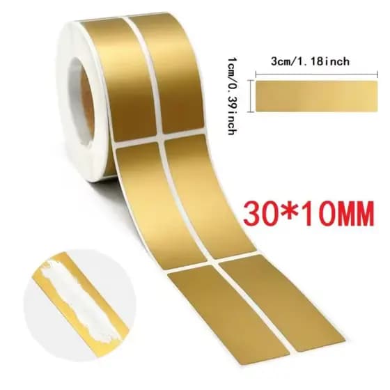 Adesivo Raspáveis Etiqueta Adesiva Raspadinha 30x10mm Retangular Unidades Multiuso