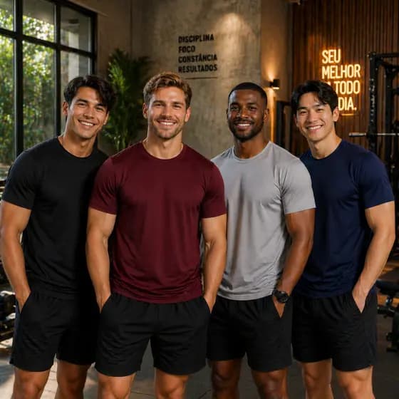 Camisetas Dry Fit Masculina Treino Academia Esportes Exercícios Corrida