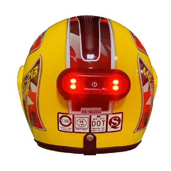 Nova Chegada Formas Frias Luz De Segurança Para Capacete De Motocicleta Led