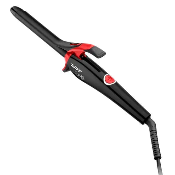 Modelador de Cachos Curves 19mm 210 ºC Bivolt Preto Vermelho Taiff