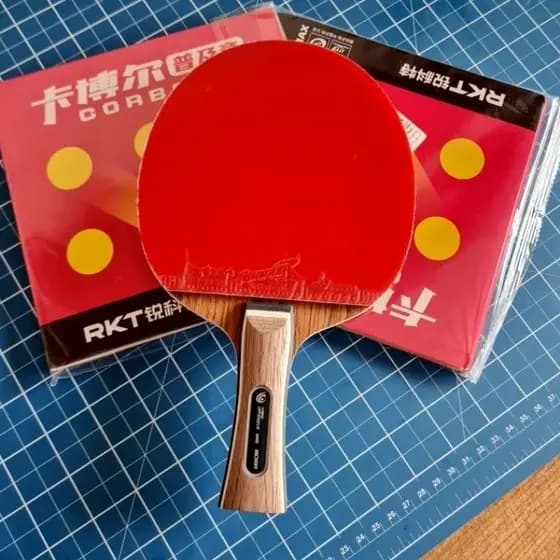 Raquete amadeirada Profissional de Tênis de mesa/ Ping Pong Boer M3/ Reactor Corbor ITTF Clássica