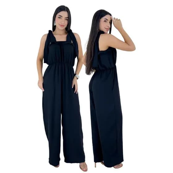 Macacão Feminino Longo Elegante Tecido Duna Social Festa Casual Confortável Moda Feminina