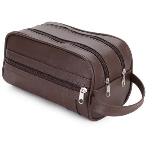 Necessaire masculina Organizador Mala Viagem Porta Maquiagem necessarie feminina promoção necessarie couro sintético resistente