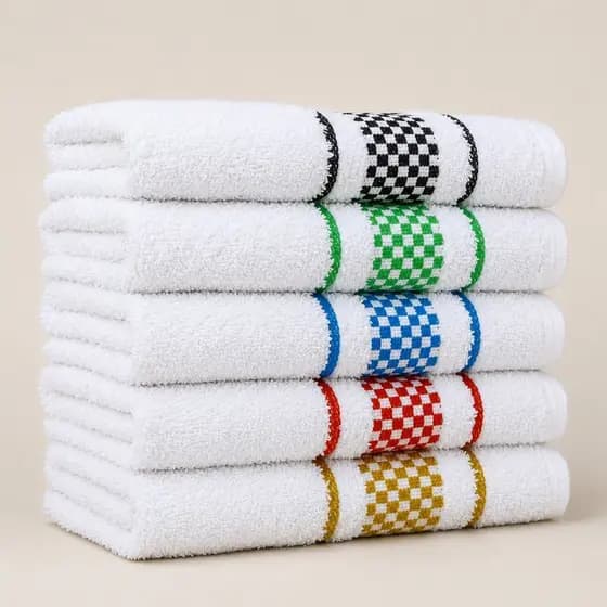 Kit 8 Panos de Copa Jacquard Premium Felpudo 100% Algodão Grande Super Absorção