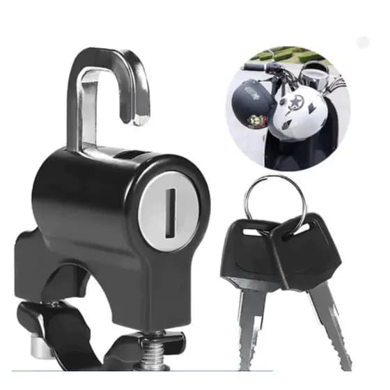 Cadeado Para trancar Capacete bag tranca universal Moto Fixa No Guidão
