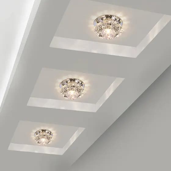 Lâmpada de teto de cristal Led móveis lâmpada decorativa corredor sala estar quarto iluminação