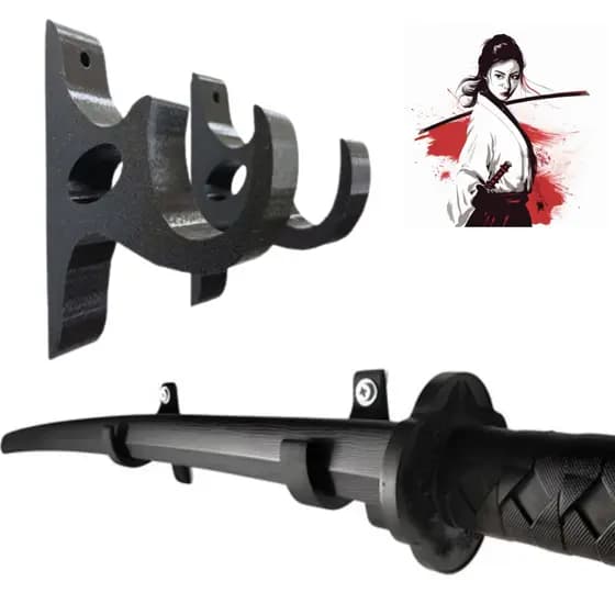 Suporte Espada Katana Painel Ou Parede